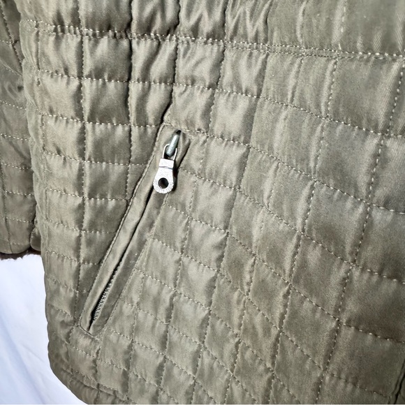 Andrew Marc Women’s Olive Quilted Full Zip Jacket with Faux Fur Trim Sz XS - Picture 6 of 16